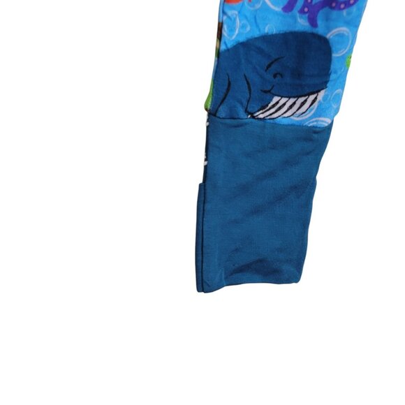 Snuggle Bums Bamboo 9-12 M Baby Girl Under The Sea Zippy Ruffled Sleepwear Ocean - Picture 4 of 16